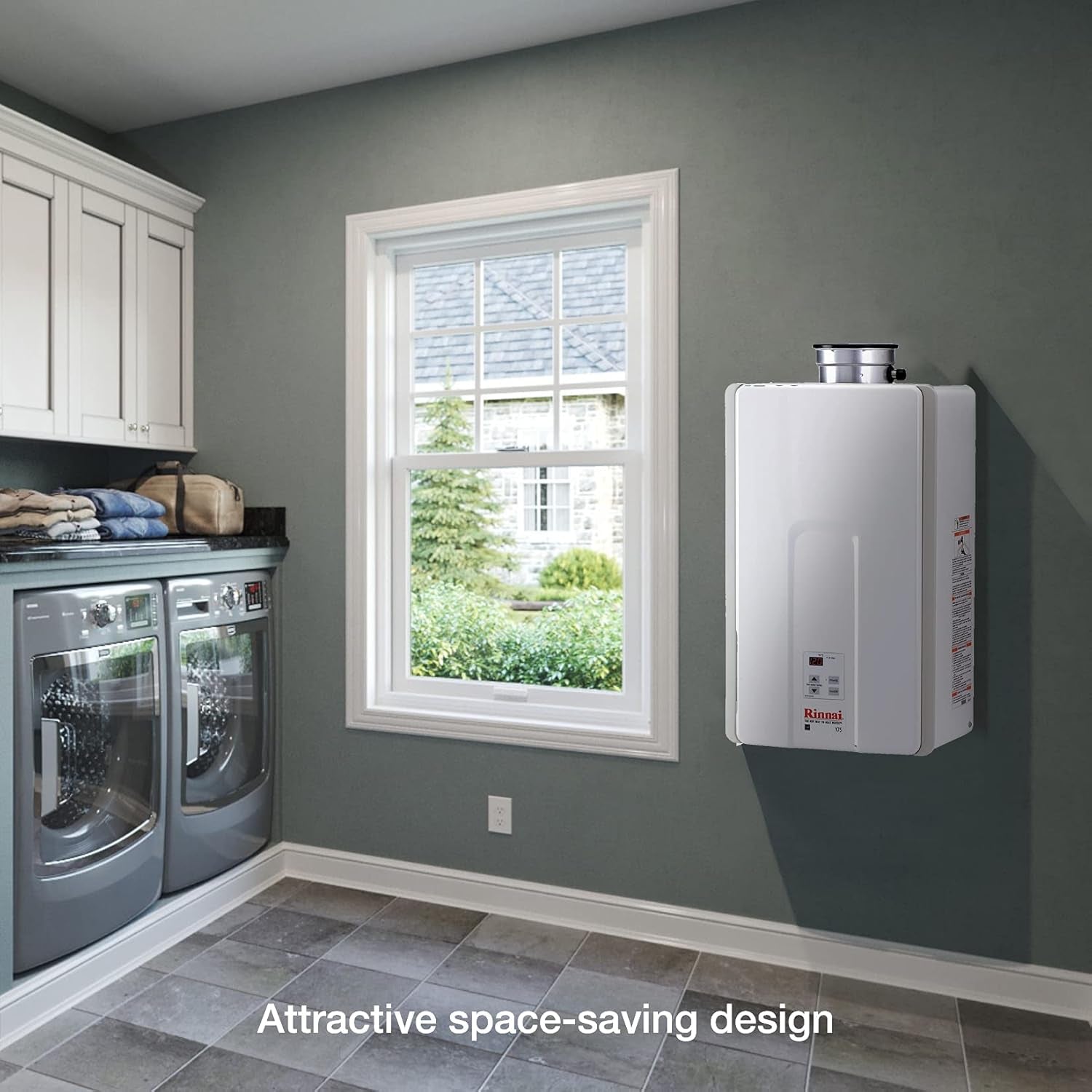 V75IN Tankless Hot Water Heater, 7.5 GPM, Natural Gas, Indoor Installation