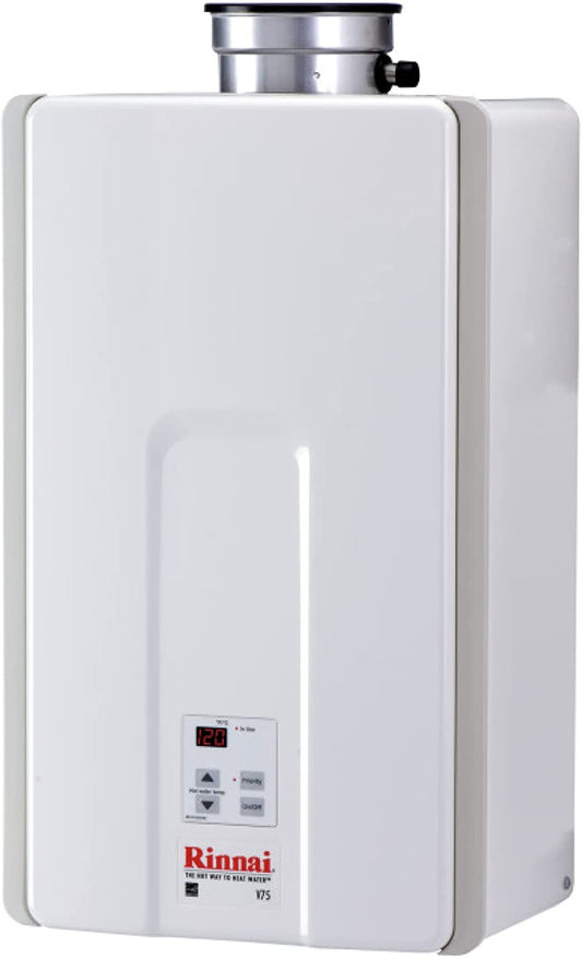 V75IN Tankless Hot Water Heater, 7.5 GPM, Natural Gas, Indoor Installation